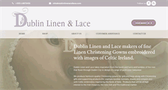 Desktop Screenshot of dublinlinenandlace.ie